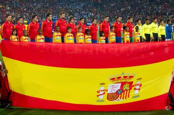 21.06.2010, Ellis Park Stadium, Johannesburg, RSA, FIFA WM 2010, Spain (ESP) vs Honduras (HND), im Bild Players of Spain . EXPA Pictures (C) 2010, PhotoCredit: EXPA/ Sportida/ Vid Ponikvar