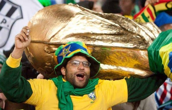 Fan of Brazil celebrate after the 2010 FIFA World Cup South Africa. EXPA Pictures (C) 2010, PhotoCredit: EXPA/ Sportida/ Vid Ponikvar +++ Slovenia OUT +++