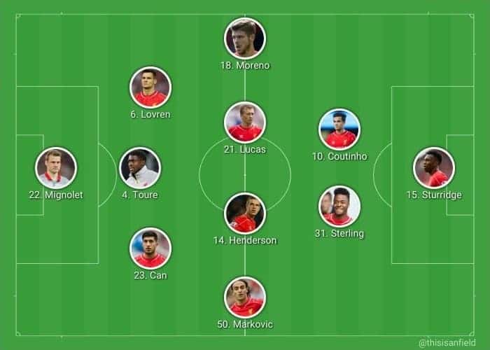 Liverpool XI 2 NUFC