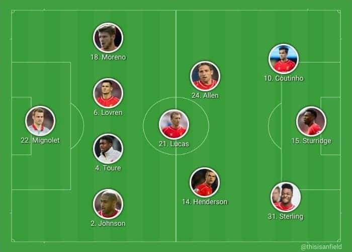 Liverpool XI NUFC