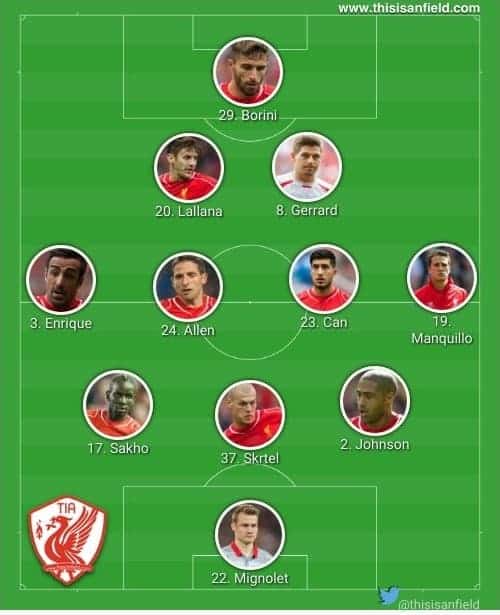 Bolton line up 1