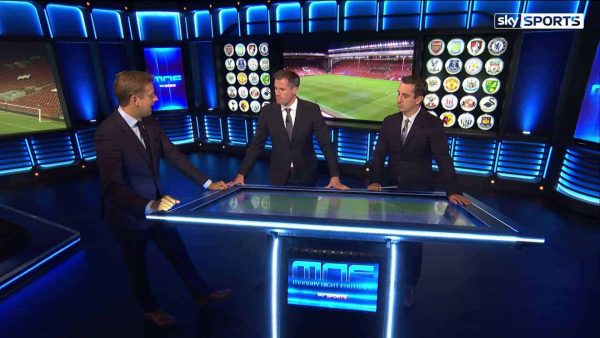 Video: Carragher and Neville analyse Benteke’s offside goal vs. Bournemouth