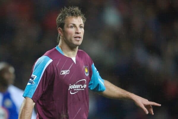 Blackburn, England - Saturday, March 3, 2007: West Ham United's Lucas Neill makes a return to his former club Blackburn Rovers during the Premiership match at Ewood Park. (Pic by David Rawcliffe/Propaganda)