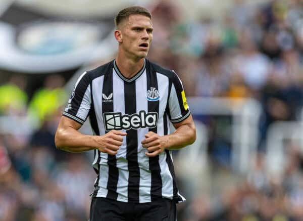 NEWCASTLE-UPON-TYNE, ENGLAND - Sunday, August 27, 2023: Newcastle United's Sven Botman during the FA Premier League match between Newcastle United FC and Liverpool FC at St James' Park. Liverpool won 2-1. (Pic by David Rawcliffe/Propaganda)