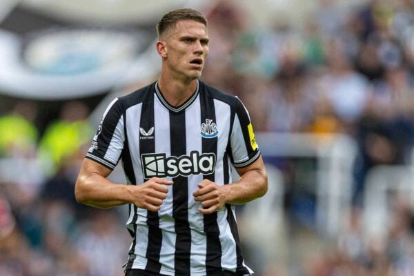 NEWCASTLE-UPON-TYNE, ENGLAND - Sunday, August 27, 2023: Newcastle United's Sven Botman during the FA Premier League match between Newcastle United FC and Liverpool FC at St James' Park. Liverpool won 2-1. (Pic by David Rawcliffe/Propaganda)