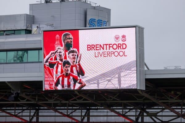 LONDON, ENGLAND - Saturday, February 17, 2024: A general view before the FA Premier League match between Brentford FC and Liverpool FC at the Brentford Community Stadium. Liverpool won 4-1. (Photo by David Rawcliffe/Propaganda)