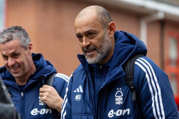 NOTTINGHAM, ENGLAND - Saturday, March 2, 2024: Nottingham Forest's manager Nuno Espírito Santo arrives before the FA Premier League match between Nottingham Forest FC and Liverpool FC at the City Ground. Liverpool won 1-0. (Photo by David Rawcliffe/Propaganda)