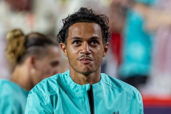 COLUMBIA - Saturday, August 3, 2024: Liverpool's Fábio Carvalho during a pre-season friendly match between Liverpool FC and Manchester United FC at the Williams-Brice Stadium on day eleven of the club's pre-season tour of the USA. Liverpool won 3-0. (Photo by David Rawcliffe/Propaganda)