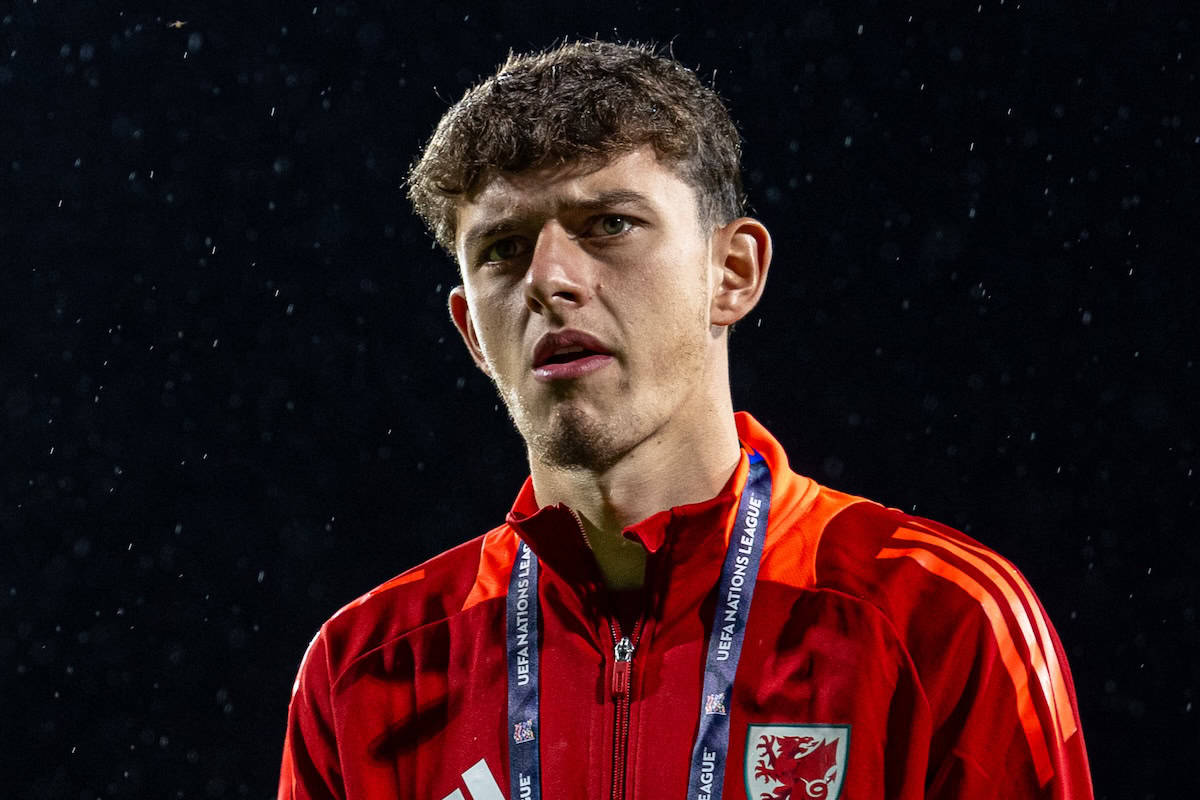 NIKŠI?, MONTENEGRO - Monday, September 9, 2024: Wales' Owen Beck before the UEFA Nations League Group B4 game between Montenegro and Wales at the City Stadium Nikši?. (Photo by David Rawcliffe/Propaganda)