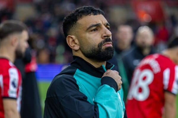 SOUTHAMPTON, ENGLAND - Sunday, November 24, 2024: Liverpool's Mohamed Salah during the FA Premier League match between Southampton FC and Liverpool FC at St Mary's Stadium. (Photo by David Rawcliffe/Propaganda)