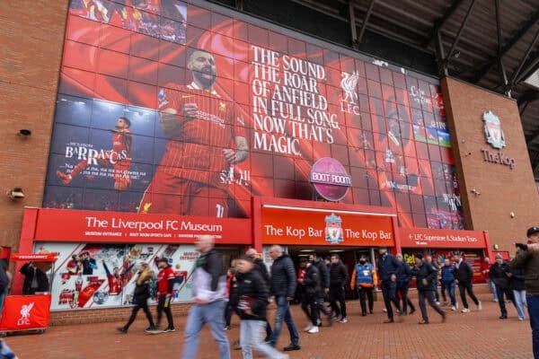 Anfield matchday general outside Kop. (Photo by David Rawcliffe/Propaganda)