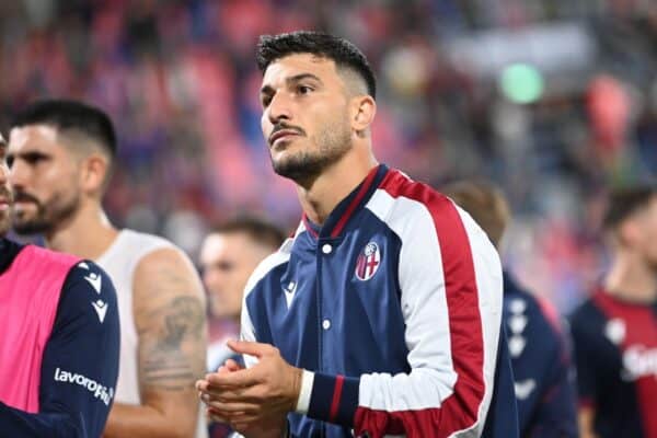 2Y7KG52 Riccardo Orsolini (Bologna Fc) portrait during Bologna FC vs Atalanta BC, Italian soccer Serie A match in Bologna, Italy, September 28 2024