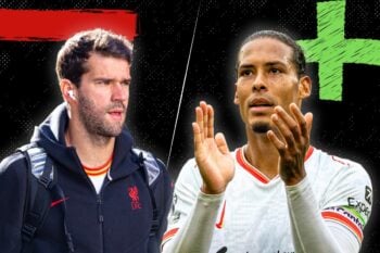 Alisson, Van Dijk, pros cons Palace