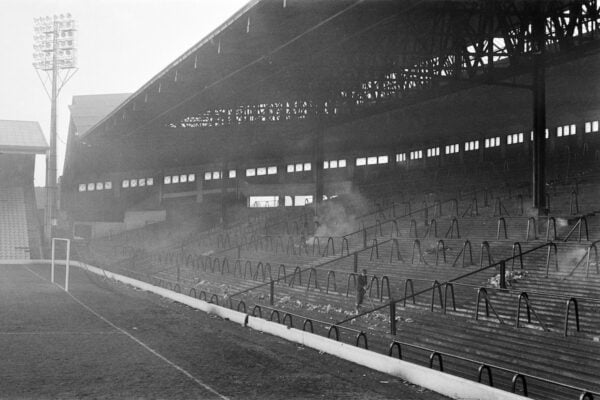 EWTNND The Kop at Anfield football stadium, the home of Liverpool F.C. December 1966.