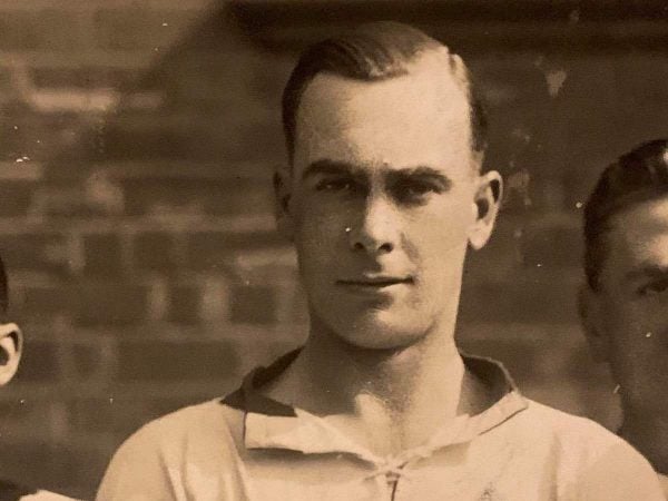 (Please credit within piece: The Bromilow family) Liverpool striker Gordon Hodgson