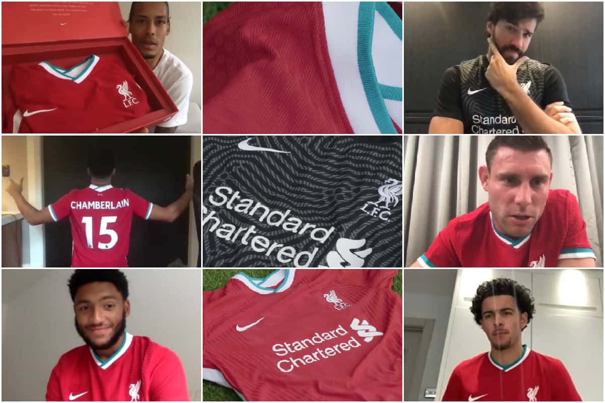 Watch Van Dijk Ox And Co Unbox Absolutely Fire New Nike Home Kit For 2020 21 Liverpool Fc This Is Anfield