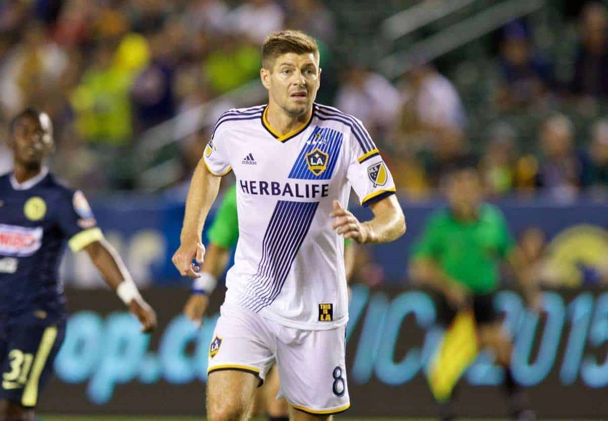 Steven Gerrard Los Angeles Galaxy MLS Soccer Jersey #8 Dark Blue