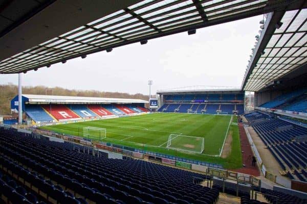 BLACKBURN, ENGLAND - Wednesday, April 8, 2015: A general view of Blackburn Rovers' Ewood Park Stadium before the FA Cup 6th Round Quarter-Final Replay match against Liverpool. (Pic by David Rawcliffe/Propaganda)