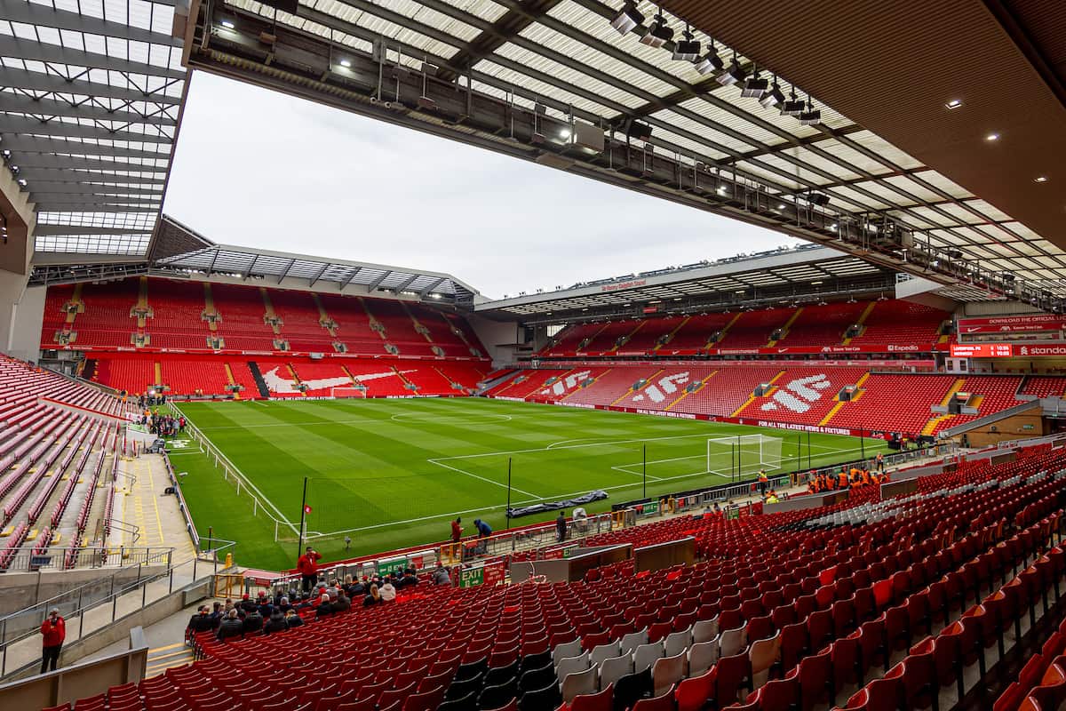 LIVERPOOL, ENGLAND - Sunday, January 28, 2024: A general view of Anfield aherad of the FA Cup 4th Round match between Liverpool FC and Norwich City FC. (Photo by David Rawcliffe/Propaganda)