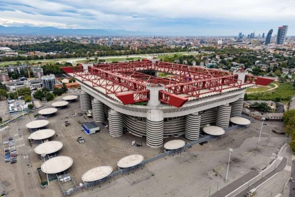 MILAN, ITALY - Monday, September 16, 2024: A general view of the Stadio San Siro ahead of the UEFA Champions League match day 1 game between AC Milan and Liverpool FC. (Photo by David Rawcliffe/Propaganda)