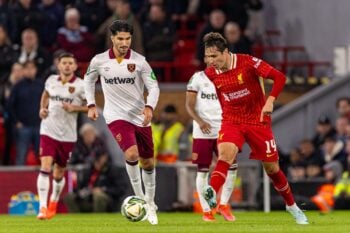 Football – Football League Cup – 3rd Round – Liverpool FC v West Ham United FC