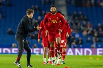 Football – Football League Cup – 4th Round – Brighton & Hove Albion FC v Liverpool FC