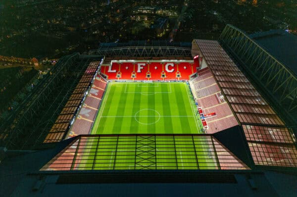 LIVERPOOL, ENGLAND - Wednesday, November 27, 2024: General view of Anfield before the UEFA Champions League game between Liverpool FC and Real Madrid CF at Anfield. (Photo by David Rawcliffe/Propaganda)