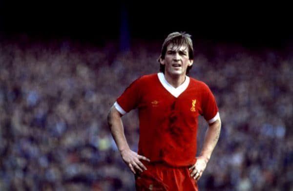 Liverpool and Scotland striker kenny Dalglish waits for the ball. He joined Liverpool from Celtic. (PA Images)