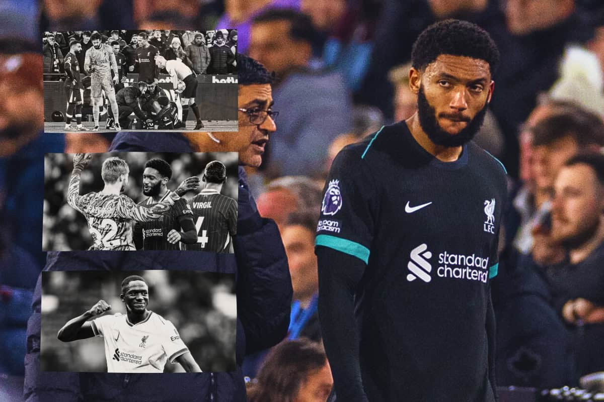 Joe Gomez’s injury comes at the worst time for Liverpool’s renaissance man